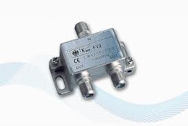 Glomex 2 way splitter Jakaa antennisignaalin