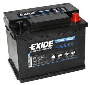 Exide dual AGM akku 60Ah