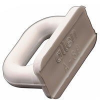 Purjeratsastaja 22mm litteä nylon valkoinen 10 kpl
