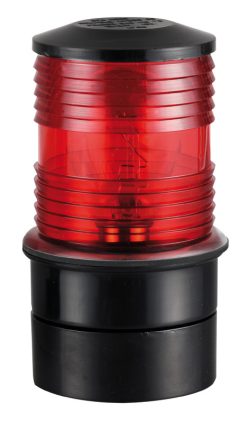 Ankkurivalo punainen 360°  12V/15W musta runko