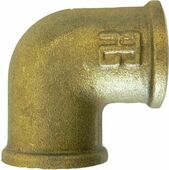 kulmakappake 90°  uros naaras 3/8" messinkiä