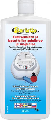 Kumiveneiden ja lepuutajien puhdistus- suoja-aine