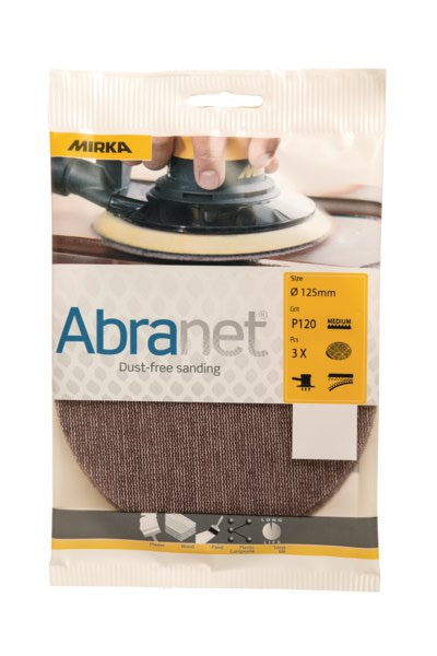 ABRANET 125mm 120 verkkohiomapyörö 3 kpl/pkt