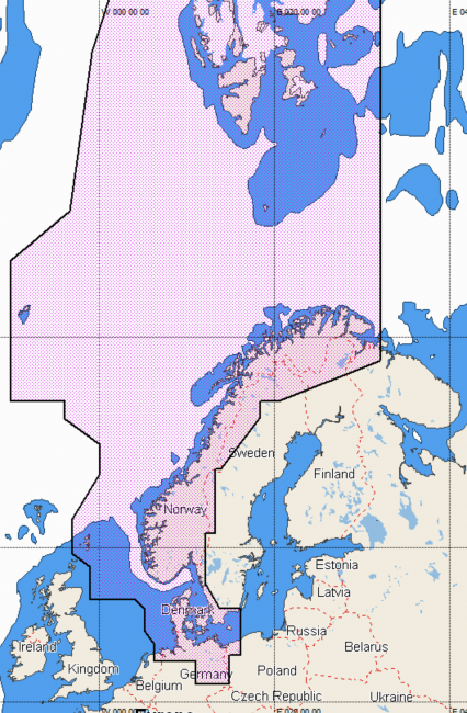 C-MAP REVEAL North Sea & Denmark SD karttakortti