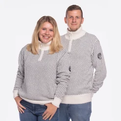 Windbreaker Lysekil neule, unisex, valkoinen