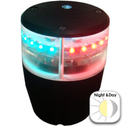 Horizontal 2NM Tricolor+Flashing+Anchor (White 360