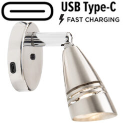 Hoedic with switch - USB C - 10w - warm white